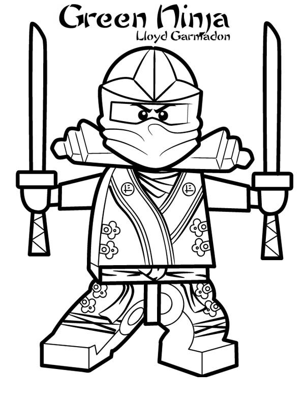 Lloyd Garmadon Ninjago Green Ninja Coloring Page 600x776 Lloyd Garmadon Ninjago Green Ninja Coloring Page