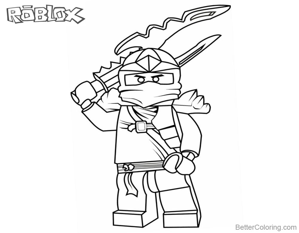 1000x780 Lego Ninjago Jay Coloring Pages Of Roblox