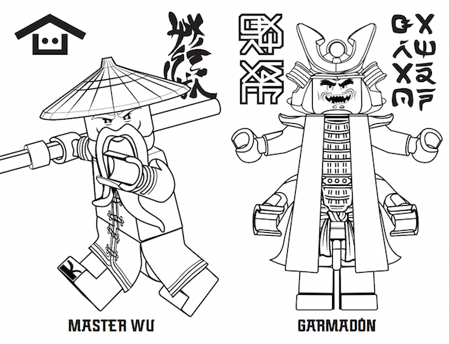 The Lego Ninjago Movie Coloring Pages 630x483 The Lego Ninjago Movie Coloring Pages