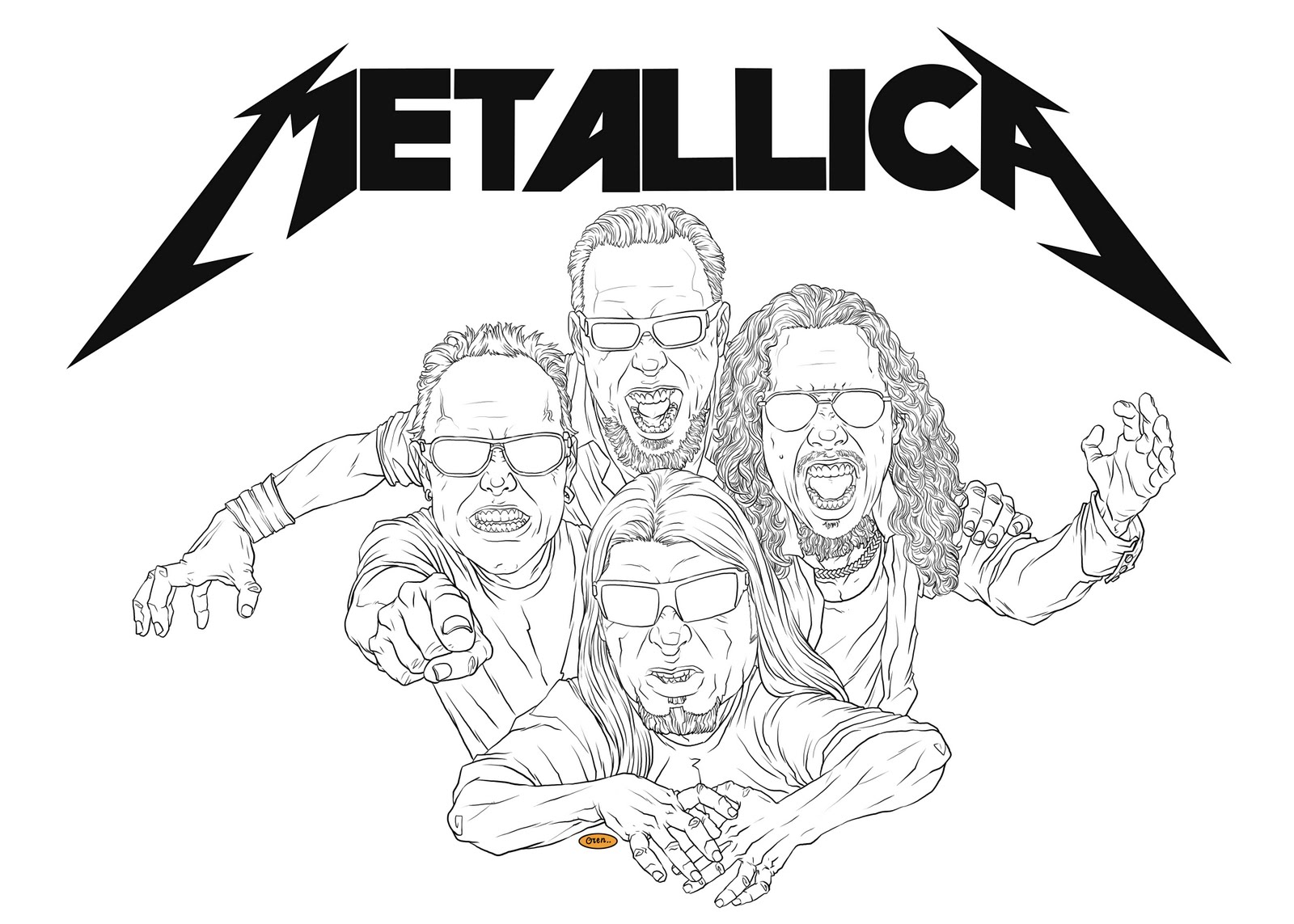 1600x1143 Metallica Coloring Pages Metallica Colouring Pages