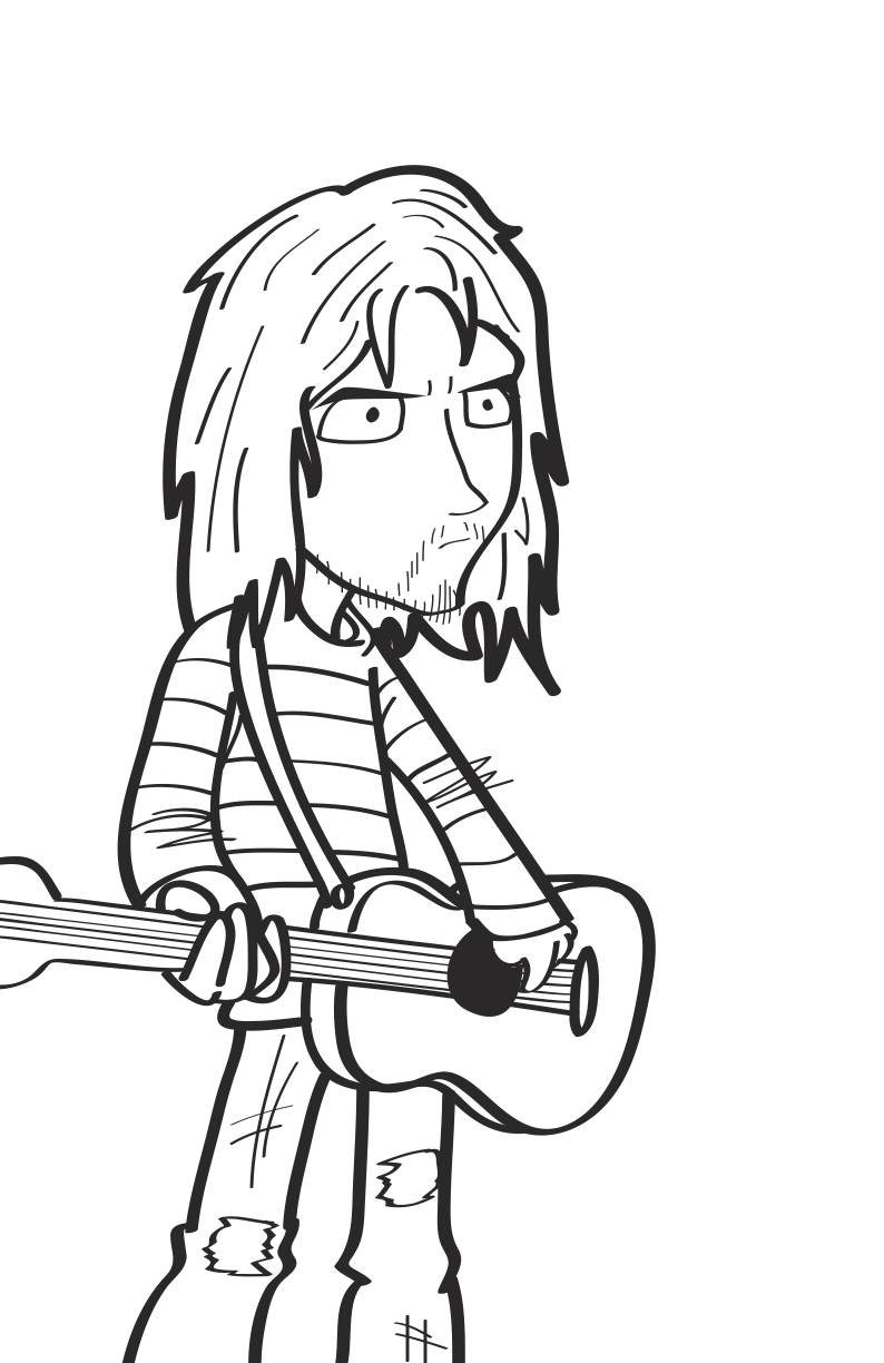 794x1224 Nirvana Coloring Pages