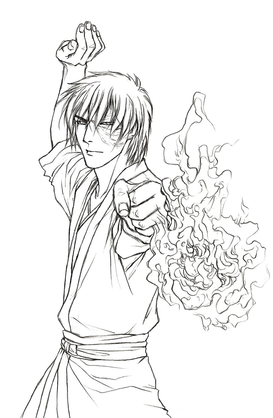 900x1376 Prince Zuko By Demon Of Nirvana Lineart Avatar Last Airbender