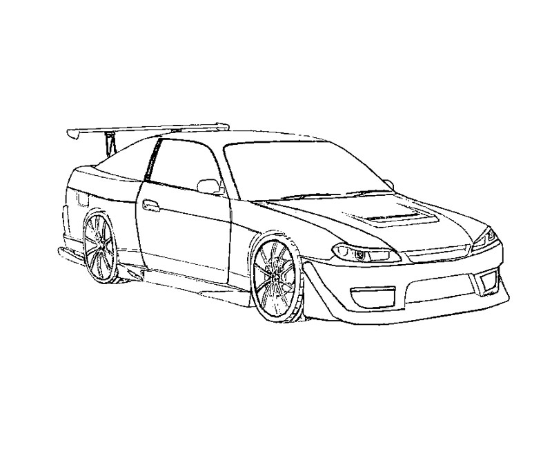 Nissan Gtr Coloring Pages
