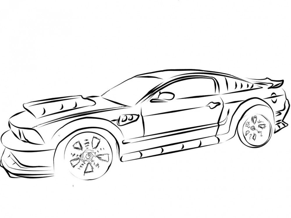 Mustang Car Art 1000x750 Mustang Car Art