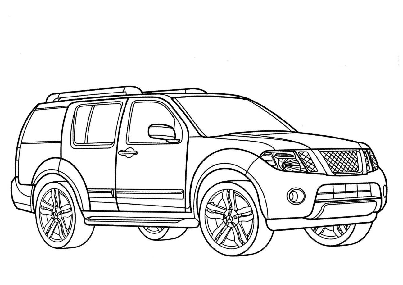 1298x918 Nissan Pathfinder Coloring Pages Trucks Amp Cars