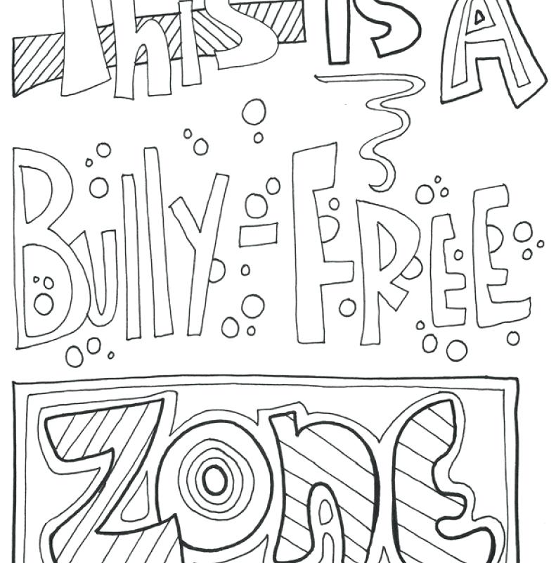 791x800 Classroom Coloring Pages No Bullying Coloring Pages Classroom