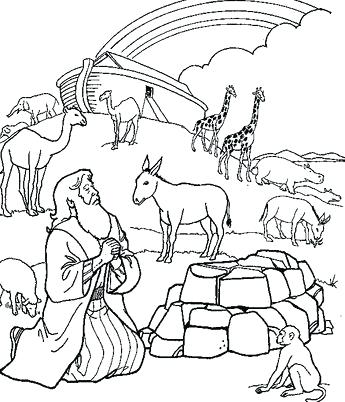 Ark After The Flood Elementary Age Art Noah Ark Coloring Page Ark 345x402 Ark After The Flood Elementary Age Art Noah Ark Coloring Page Ark
