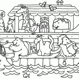 Noah Ark Coloring Pages Noah Noahs Animals Printable Colors Adult 268x268 Noah Ark Coloring Pages Noah Noahs Animals Printable Colors Adult