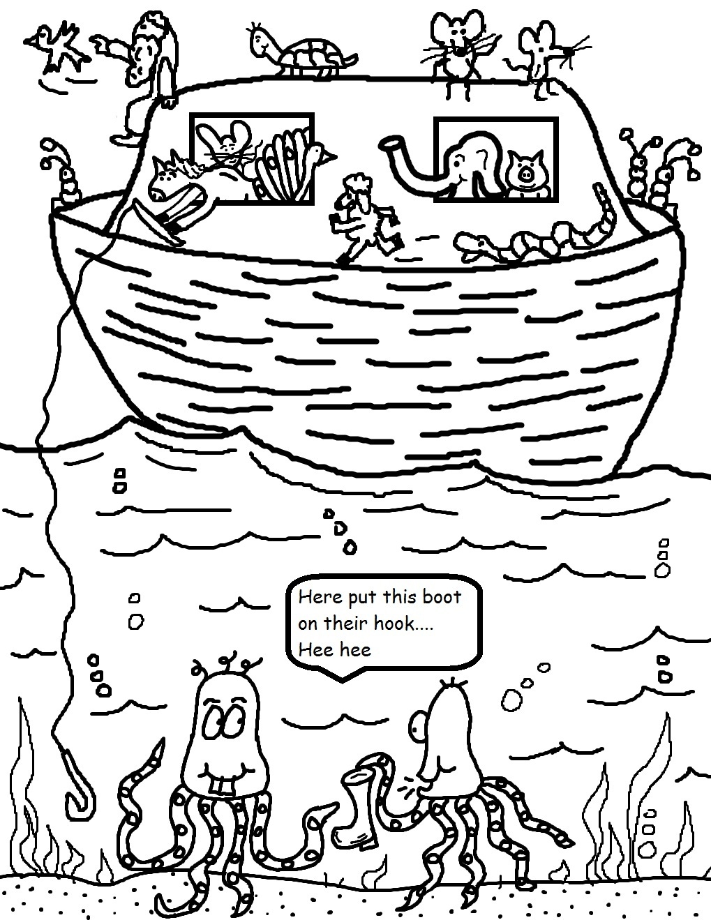 Noah And The Ark Coloring Pages at GetColorings.com | Free printable ...