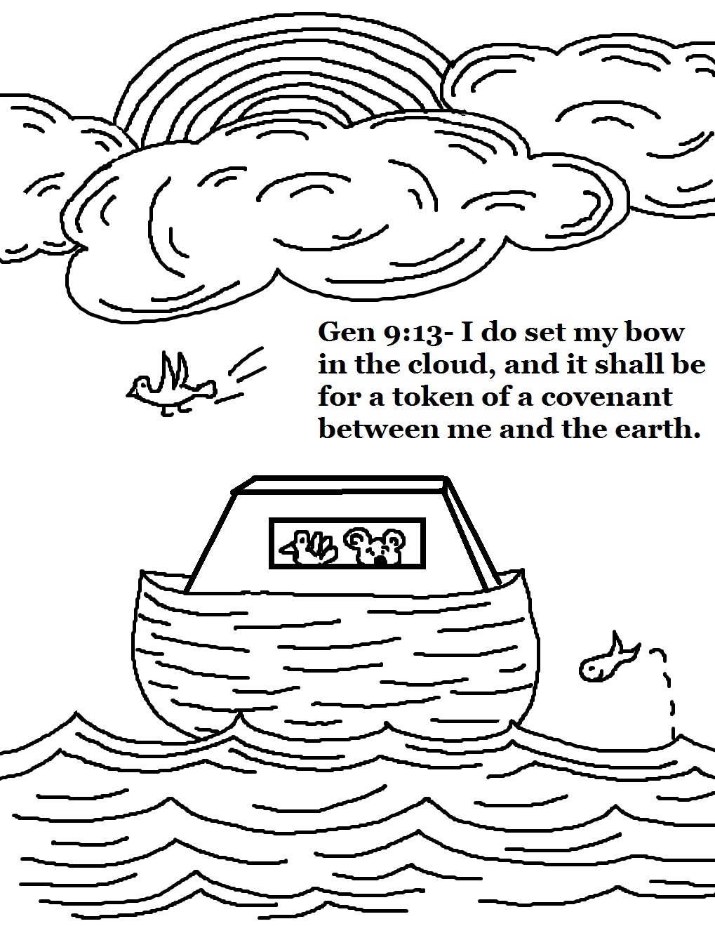 1019x1319 Noah Coloring Pages