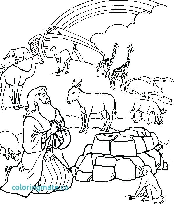 596x696 Noah Coloring Page Coloring Page Best Of S Ark Rainbow Coloring