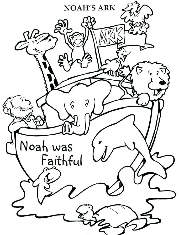 750x988 Noah Coloring Page Idea And The Ark Coloring Page For Medium Size