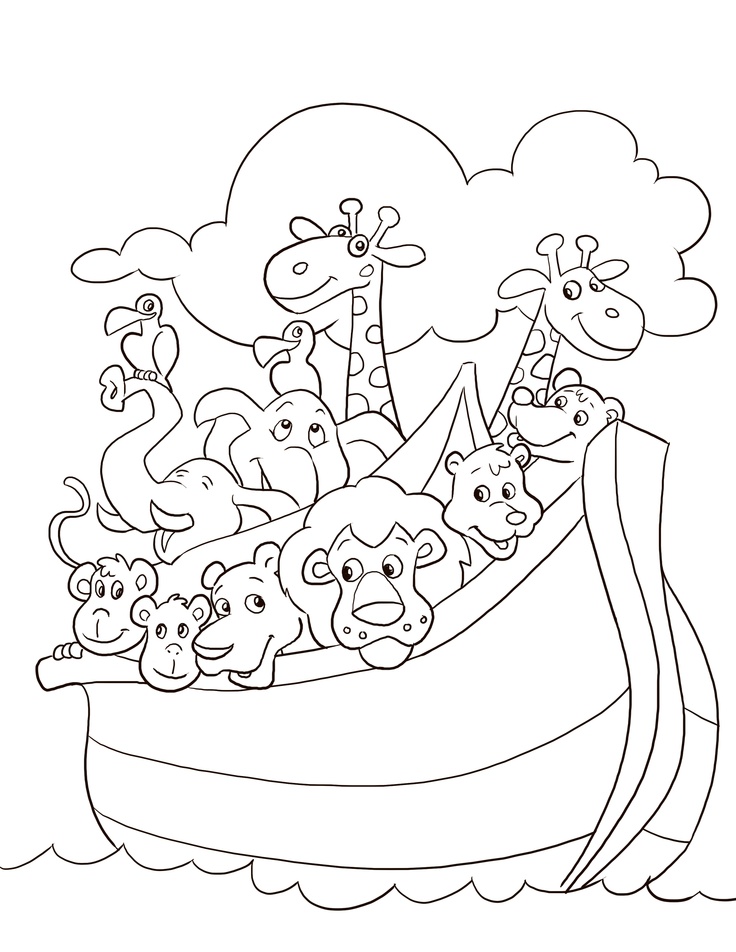 736x952 Noahs Ark Coloring Pages 36103