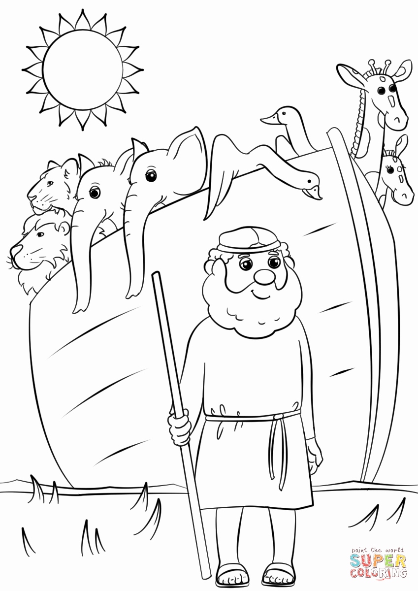 849x1200 Noah's Ark Printable Coloring Pages Stock Noah S Ark Animal