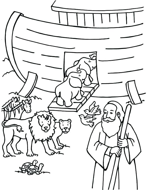 600x776 Noah Ark Coloring Pages Page Free Printable Sheet S Radiorebelde