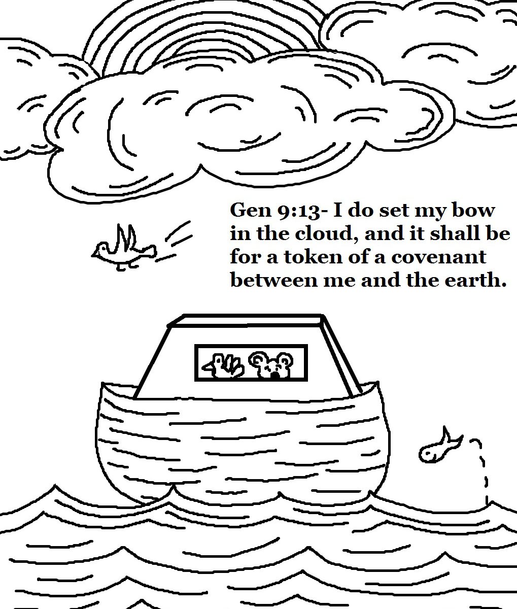 Noah Ark Coloring Pages Noahs With Rainbow Kjv Lds Fine Sheet 1019x1200 Noah Ark Coloring Pages Noahs With Rainbow Kjv Lds Fine Sheet