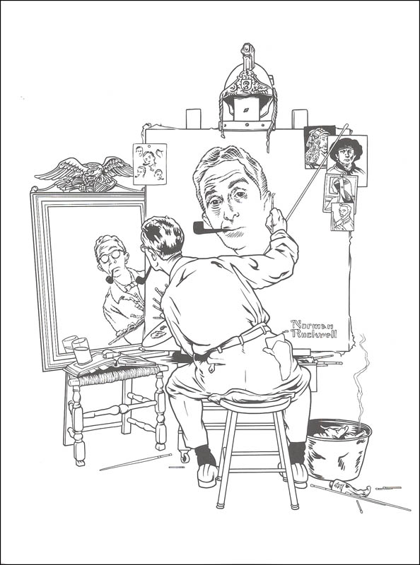 Norman Rockwell Classics From The Saturday Evening Post Coloring 594x800 Norman Rockwell Classics From The Saturday Evening Post Coloring