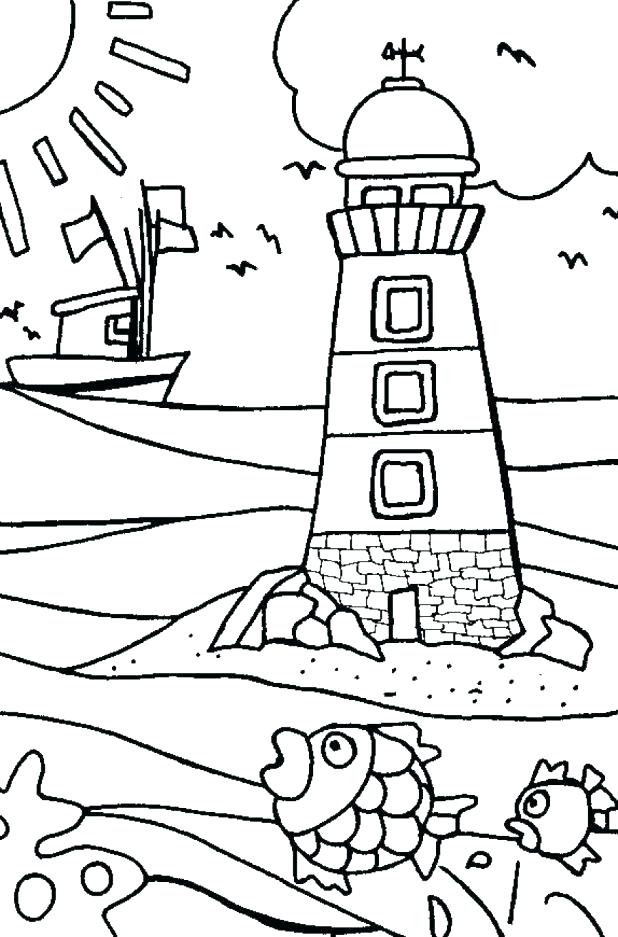 North Carolina Coloring Pages North Carolina Lighthouses Coloring 618x937 North Carolina Coloring Pages North Carolina Lighthouses Coloring