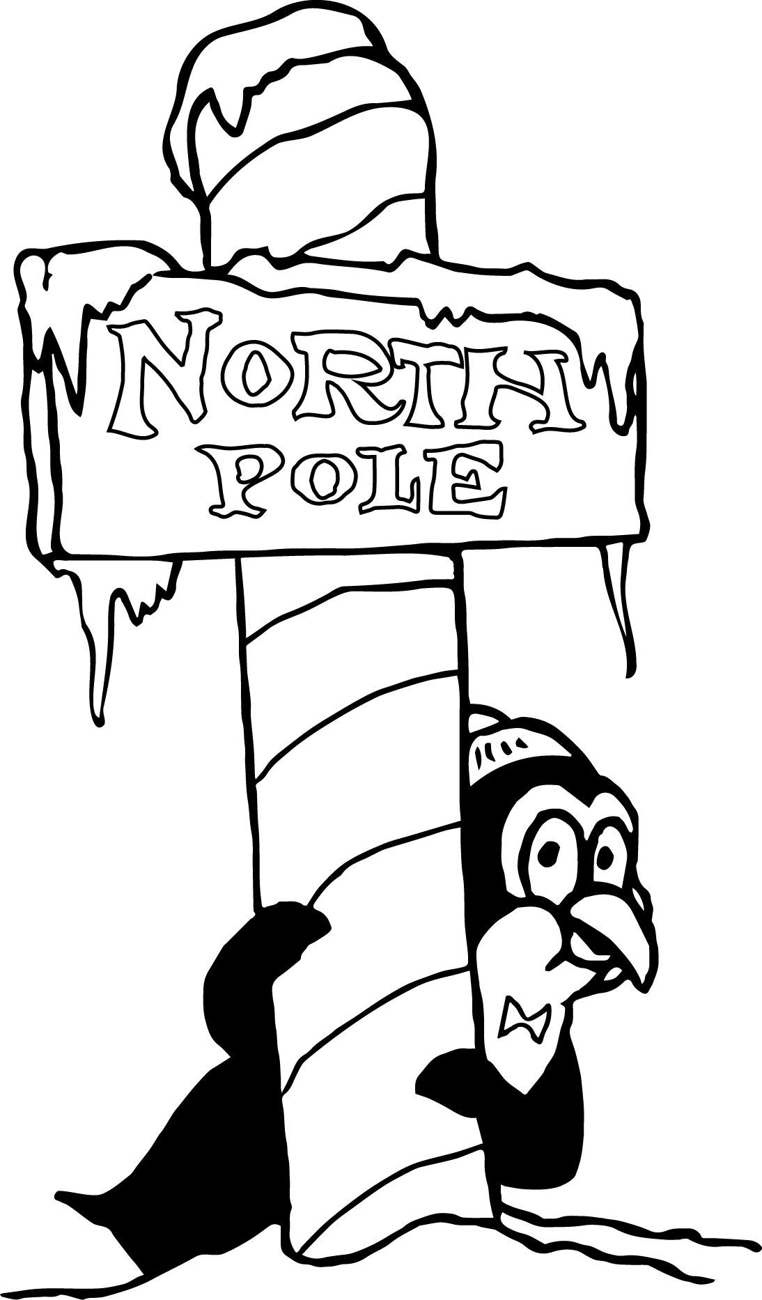 1094x1866 North Pole Coloring Pages North Pole And School