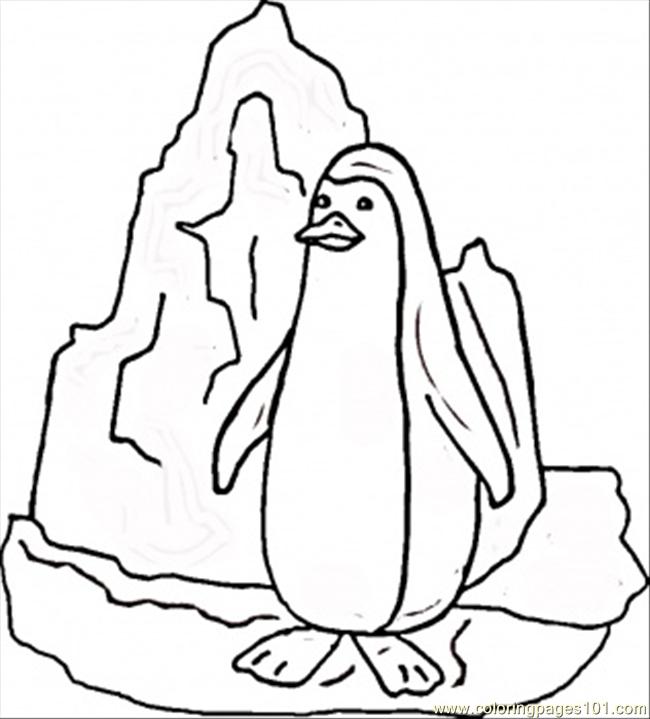 650x719 Near Iceberg Coloring Page