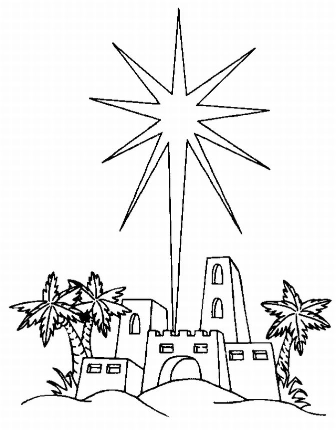 North Star Coloring Page 673x860 North Star Coloring Page