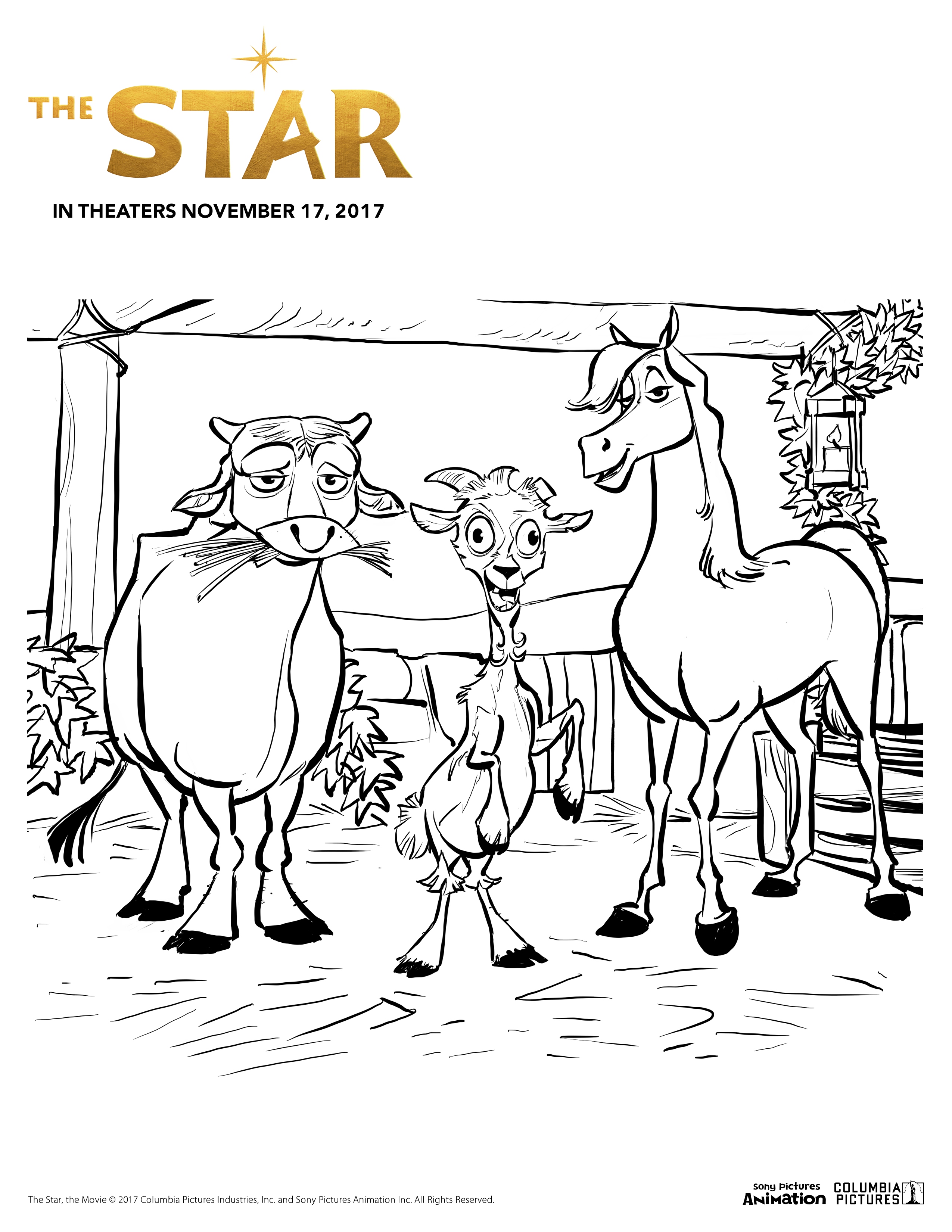 The Star Coloring Pages 2550x3300 The Star Coloring Pages