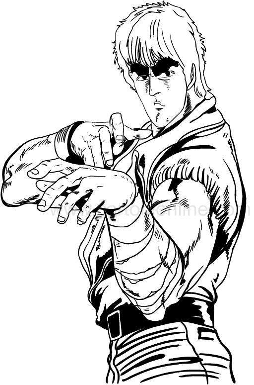 Drawing Fist Of The North Star Coloring Page 512x774 Drawing Fist Of The North Star Coloring Page