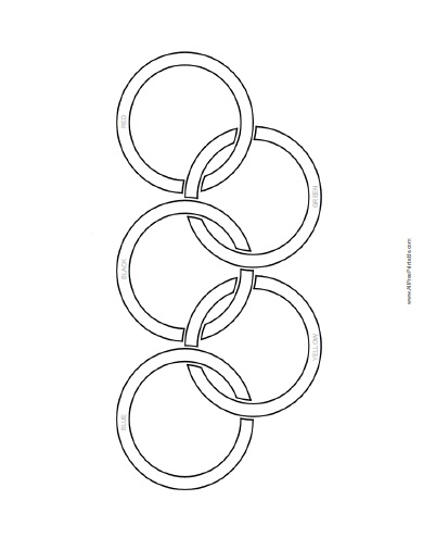 Olympic Flag Coloring Page 390x506 Olympic Flag Coloring Page