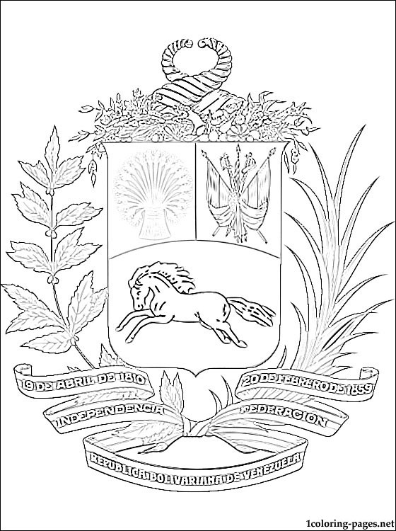 560x750 Coat Of Arms Coloring Sheet
