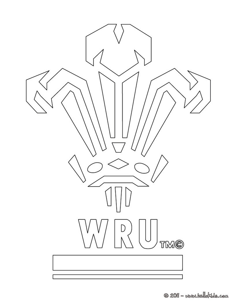 820x1060 New Welsh Flag Coloring Page Ireland Rugby Team Irfu Pages