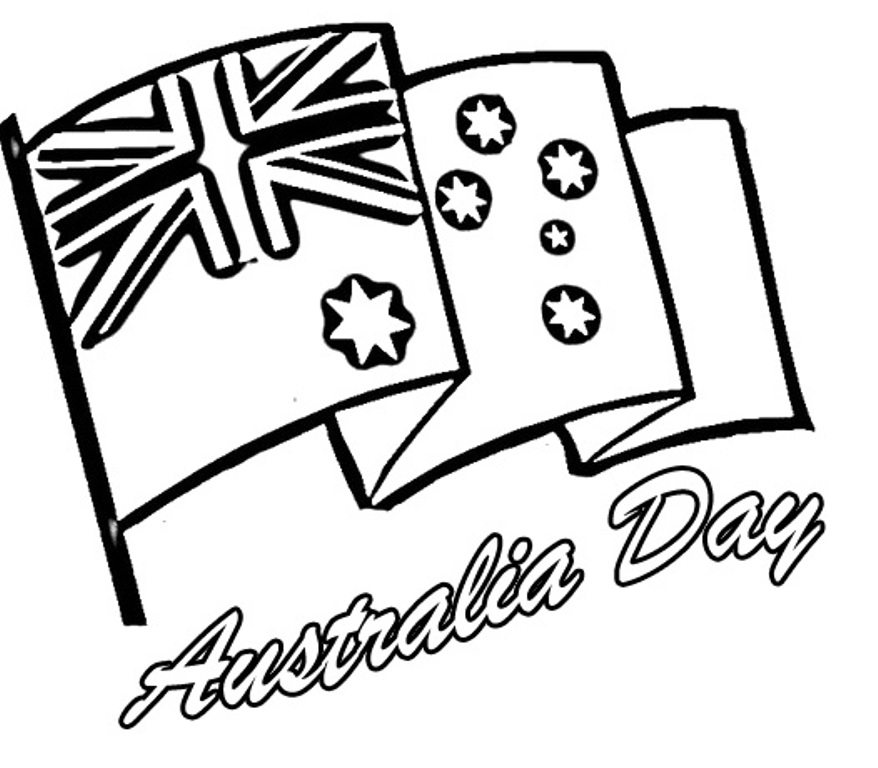 878x768 Australian Flag Coloring Page Preschool Flags Coloring Pages