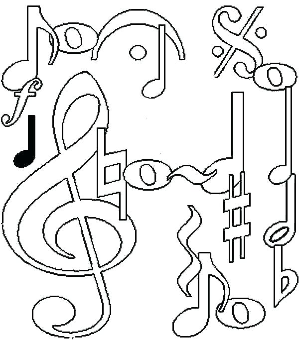 600x683 Music Note Coloring Pages Death Note Coloring Pages Note Coloring