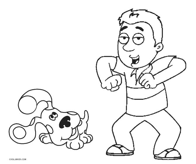 670x563 Free Printable Blues Clues Coloring Pages For Kids Cool2bkids