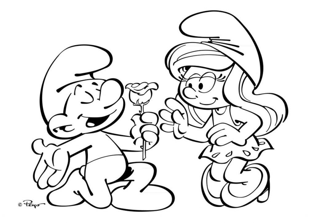 1024x724 Smurfs Coloring Pages To Print Out