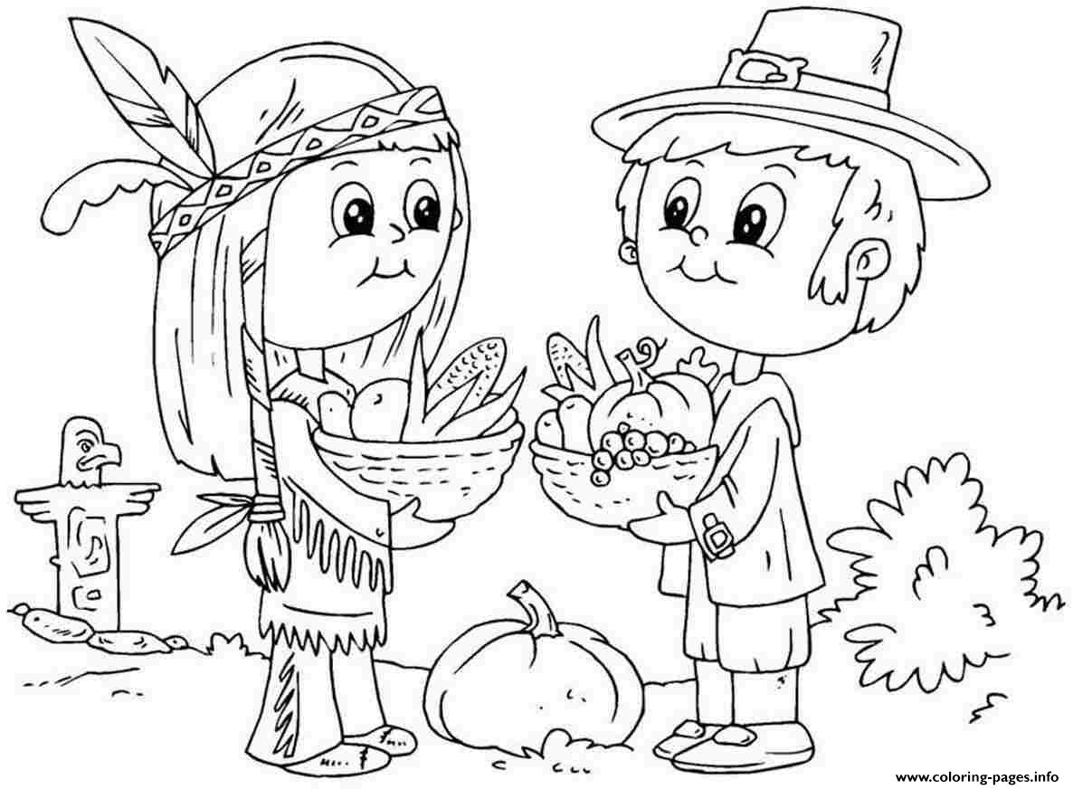 1186x872 Printable Thanksgiving November Kid Coloring Pages Printable