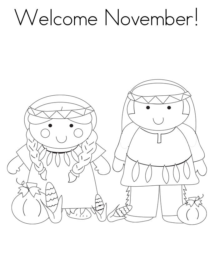 685x886 Coloring Pages Of Welcome November For Kids