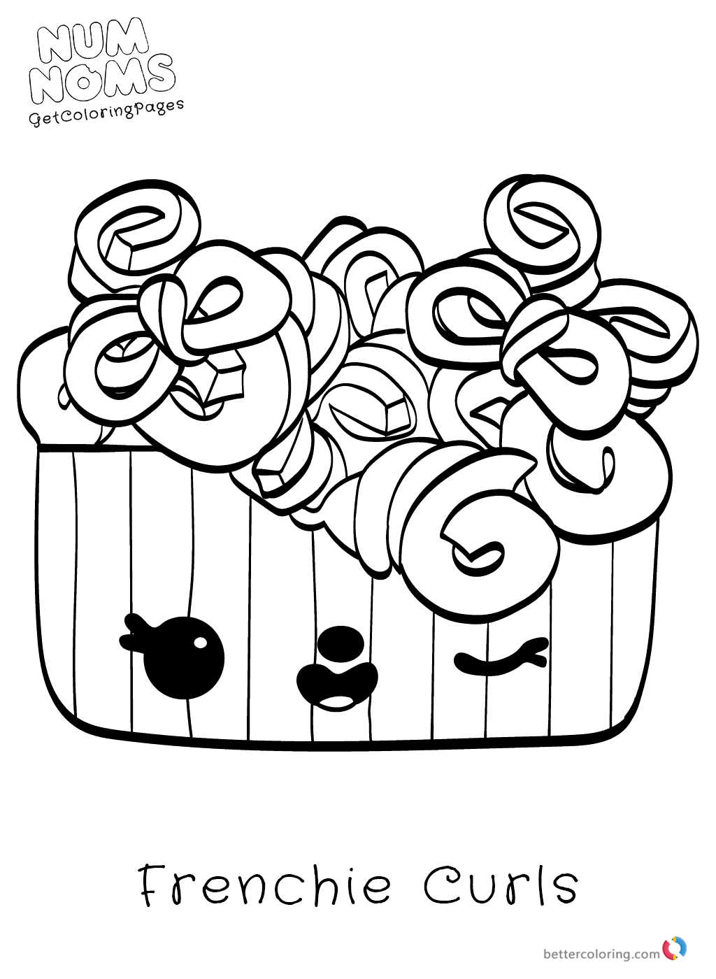 1024x1400 Printable Num Noms Coloring Page
