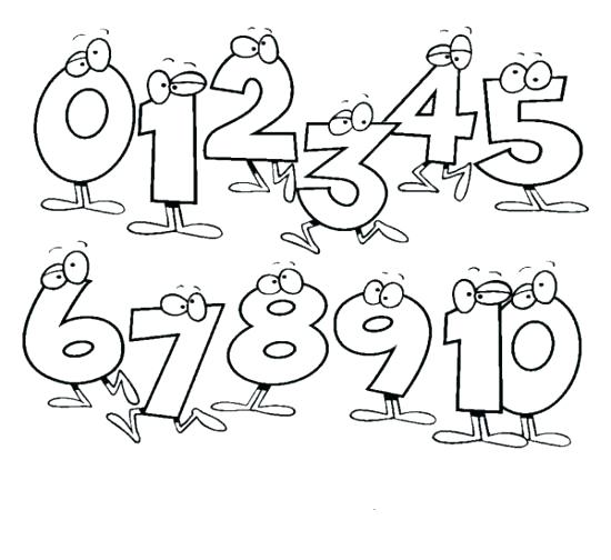 550x504 Number Coloring Pages Coloring Pages Numbers 1 Number Coloring