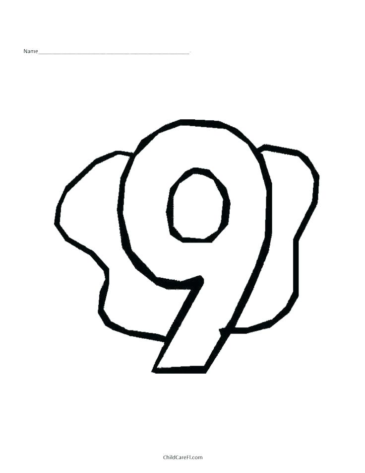 736x952 Number 4 Coloring Page Number Coloring Pages 1 Number 4 Coloring