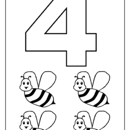 268x268 Number Coloring Pages Preschool All About Coloring Pages