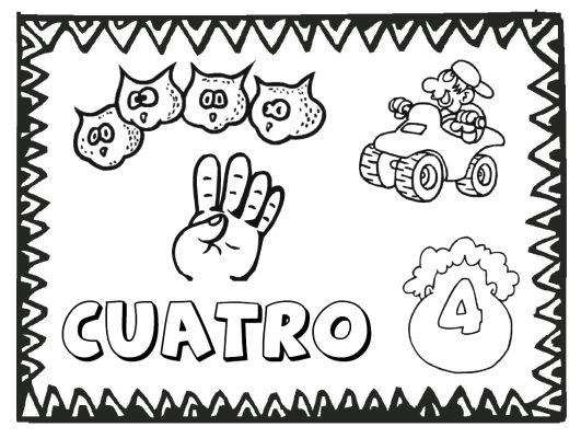 531x400 Free Numbers 1 To 12 In Spanish Coloring Pages