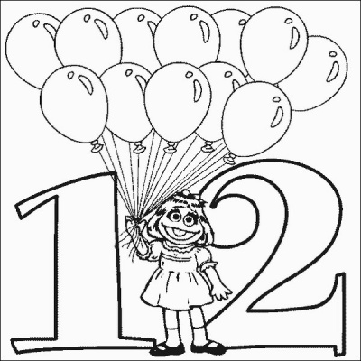 400x400 Prairie Number 12 Coloring Pages Printfree