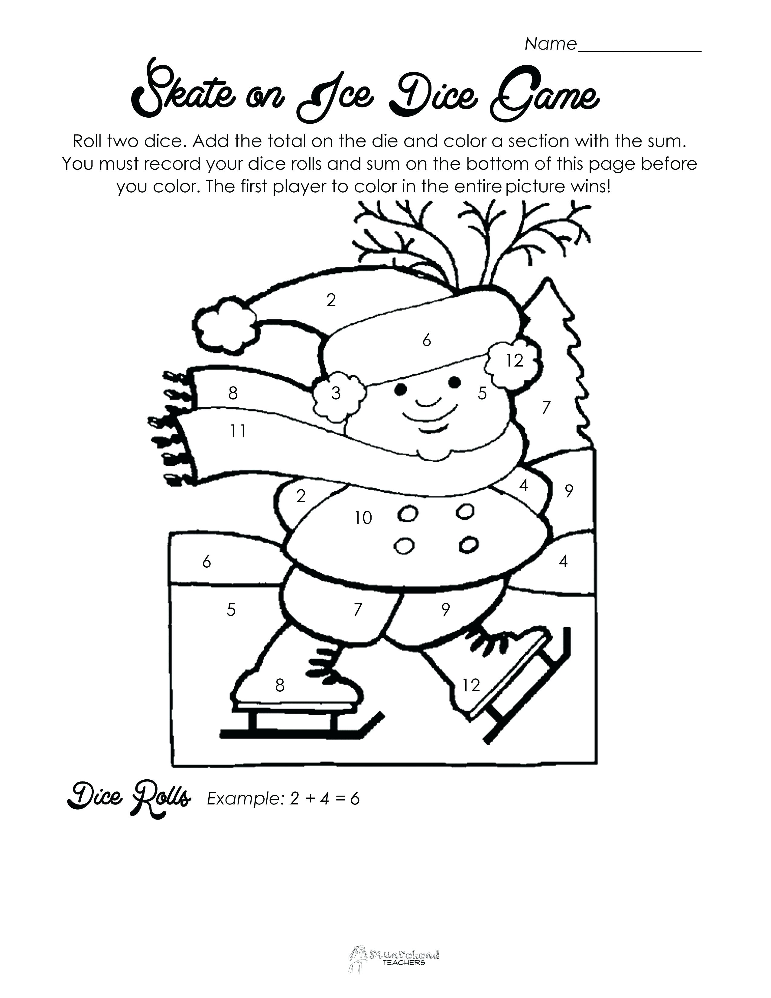 2550x3300 Simple Color By Number Winter Worksheets Kids Food Coloring Pages