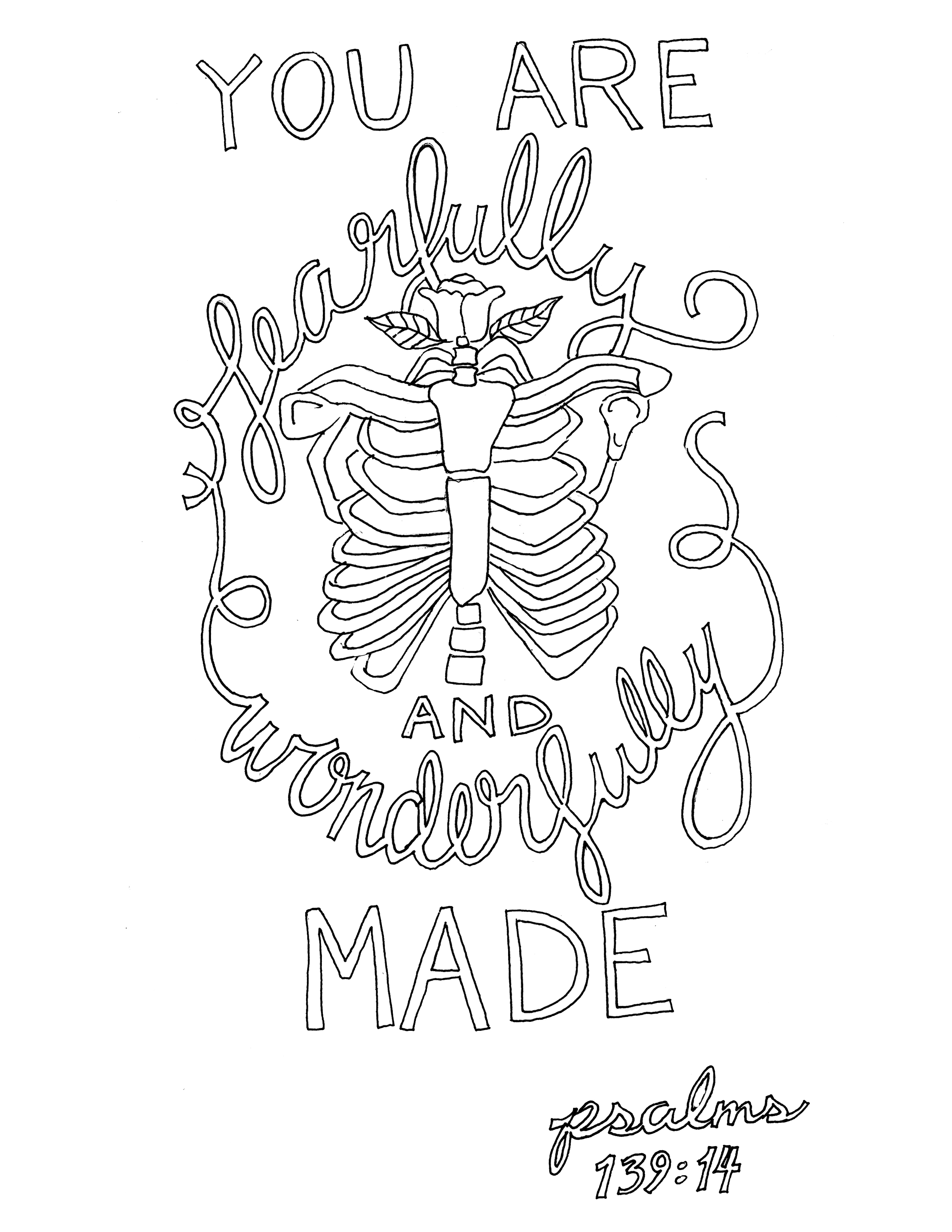 Psalm 13914 Coloring Page From Victory Road 2550x3300 Psalm 13914 Coloring Page From Victory Road