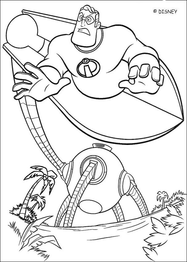 The Incredibles 14 Coloring Pages 607x850 The Incredibles 14 Coloring Pages