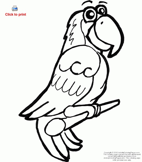 Parrot Coloring Page (9 Images) 500x570 Parrot Coloring Page (9 Images)