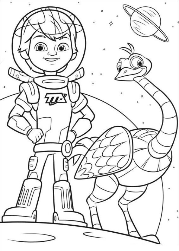 593x832 Kids N 21 Coloring Pages Of Miles From Tomorrowland