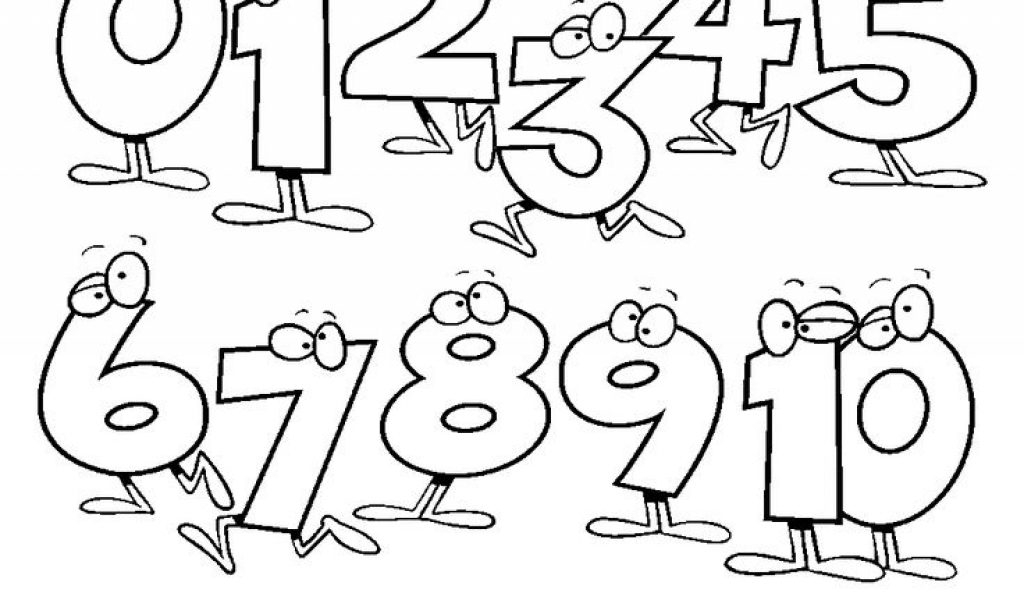 Number 4 Coloring Page