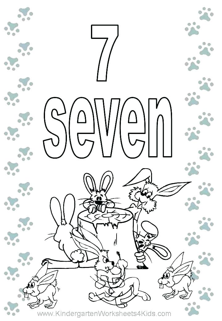 720x1040 Number 7 Coloring Page Number 4 Coloring Page Numbers Coloring