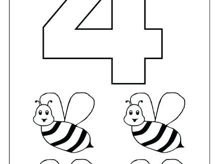 Number 4 Coloring Page at GetColorings.com | Free printable colorings ...